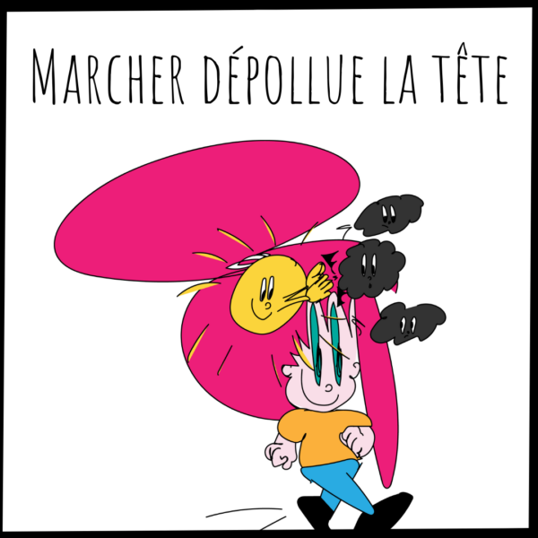 Marcher dépollue la tête