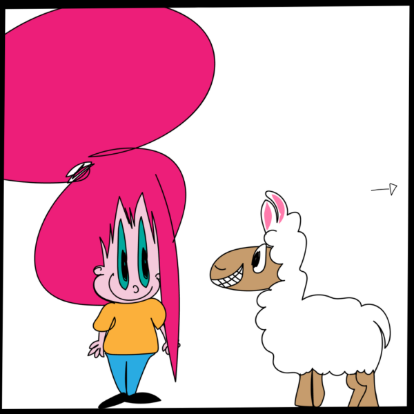 Odette et le lama